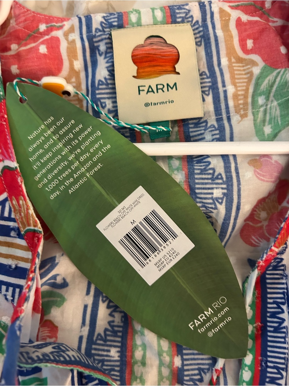 Farm Rio Multicolor Dress Parrot-Print - Picture 7 of 10